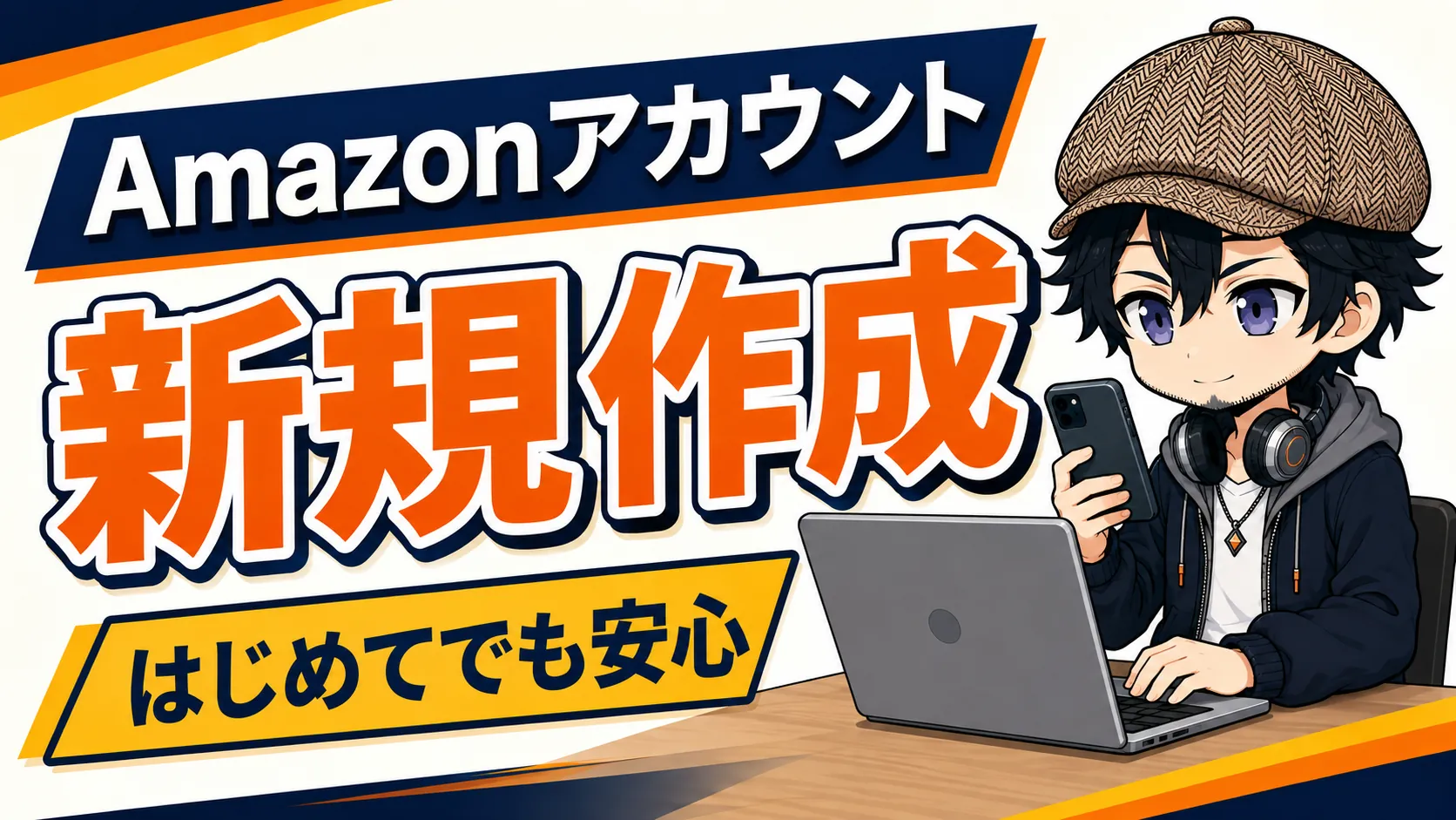 パソコンとスマートフォンでAmazonアカウントを新規作成するドクのサムネイル
