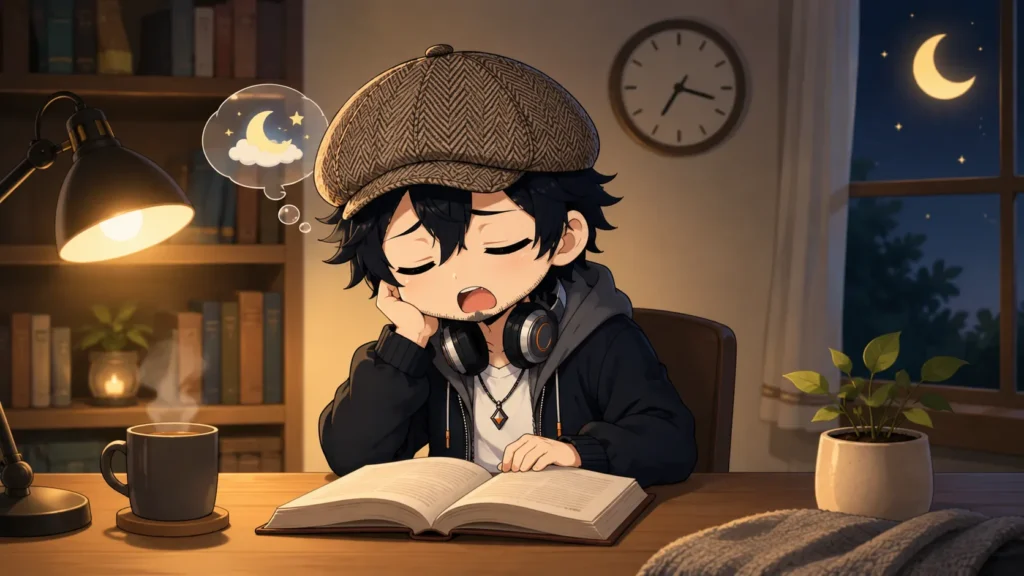 本を読んでいる途中で眠くなる人