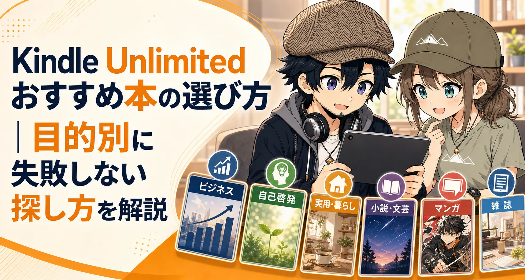 Kindle Unlimitedおすすめ本の選び方を紹介するドクとみこと