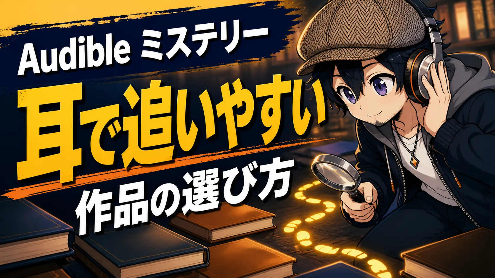 耳で追いやすいミステリー作品を探すドク