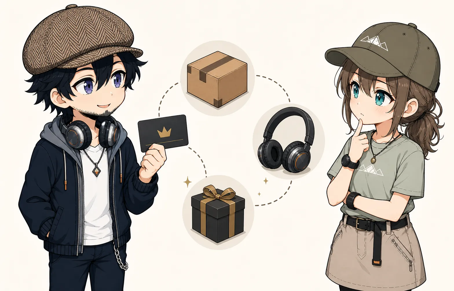 会員特典とAudibleの関係を確認するドクとみこと