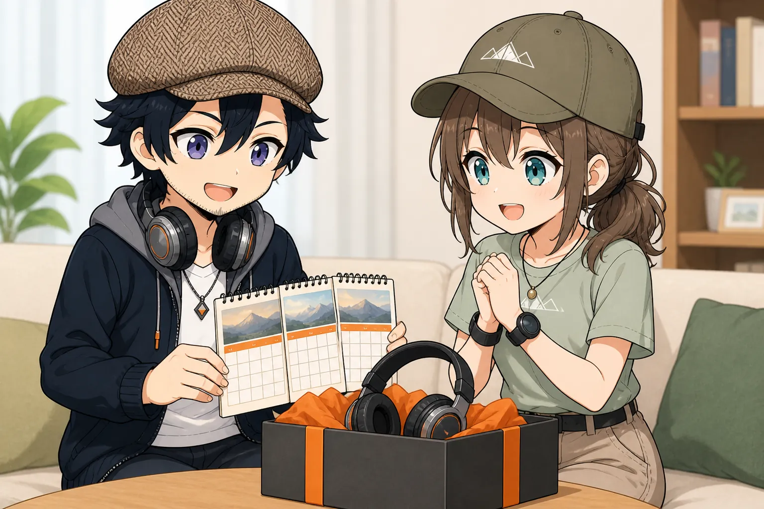 Audibleの限定無料キャンペーンを喜ぶドクとミコト