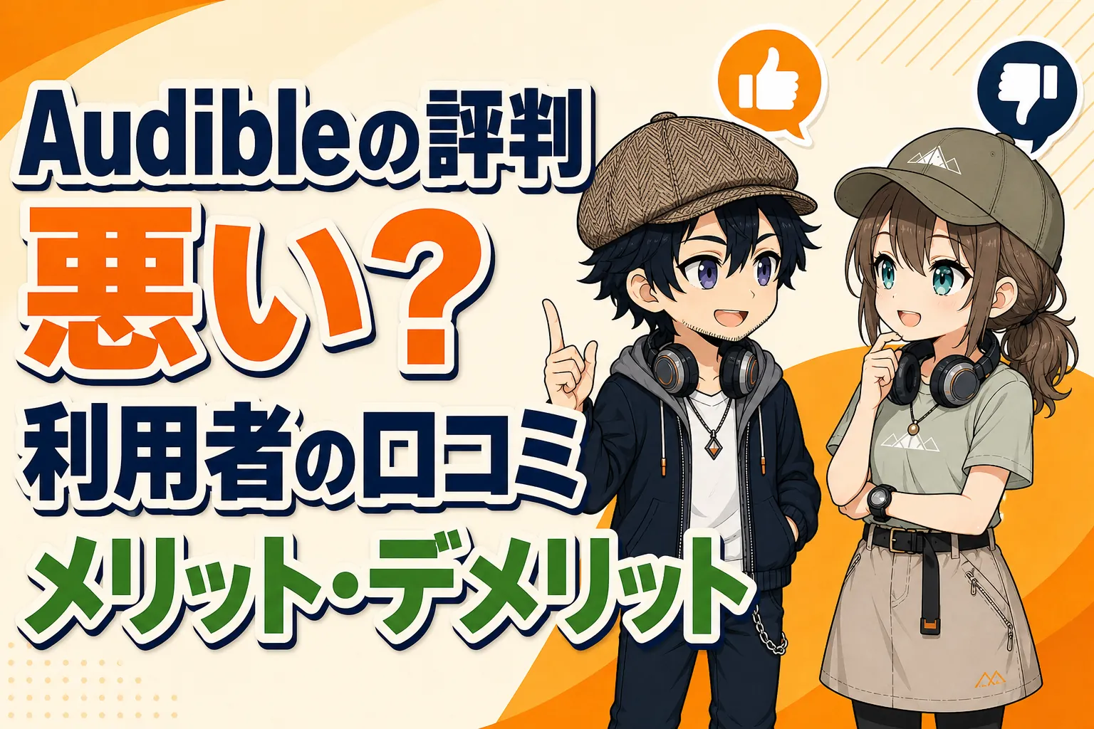 Audibleの評判を確認するドクとミコト