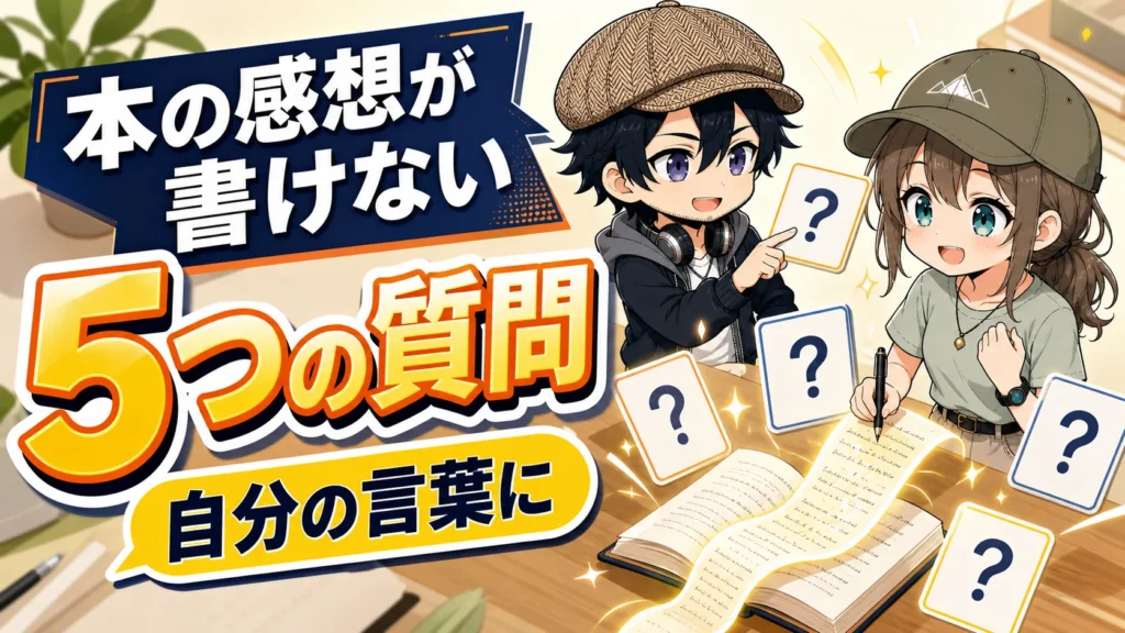 5つの質問から本の感想を自分の言葉にするドクとミコト