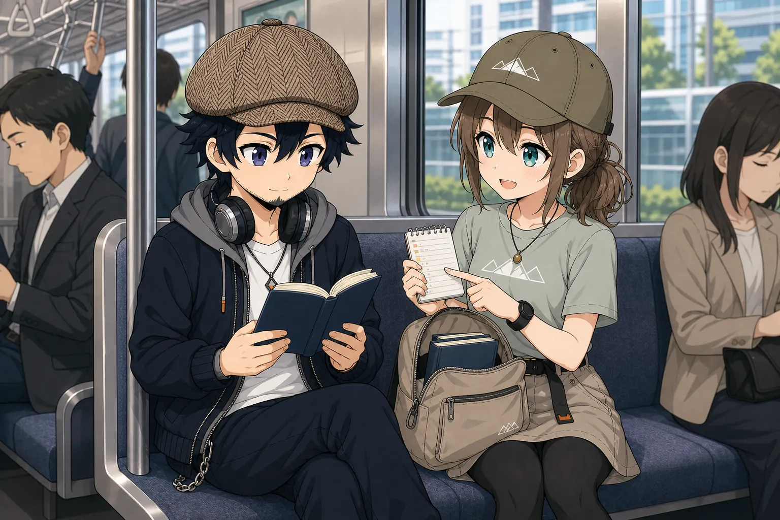 通勤時間を読書に活用するドクとミコト