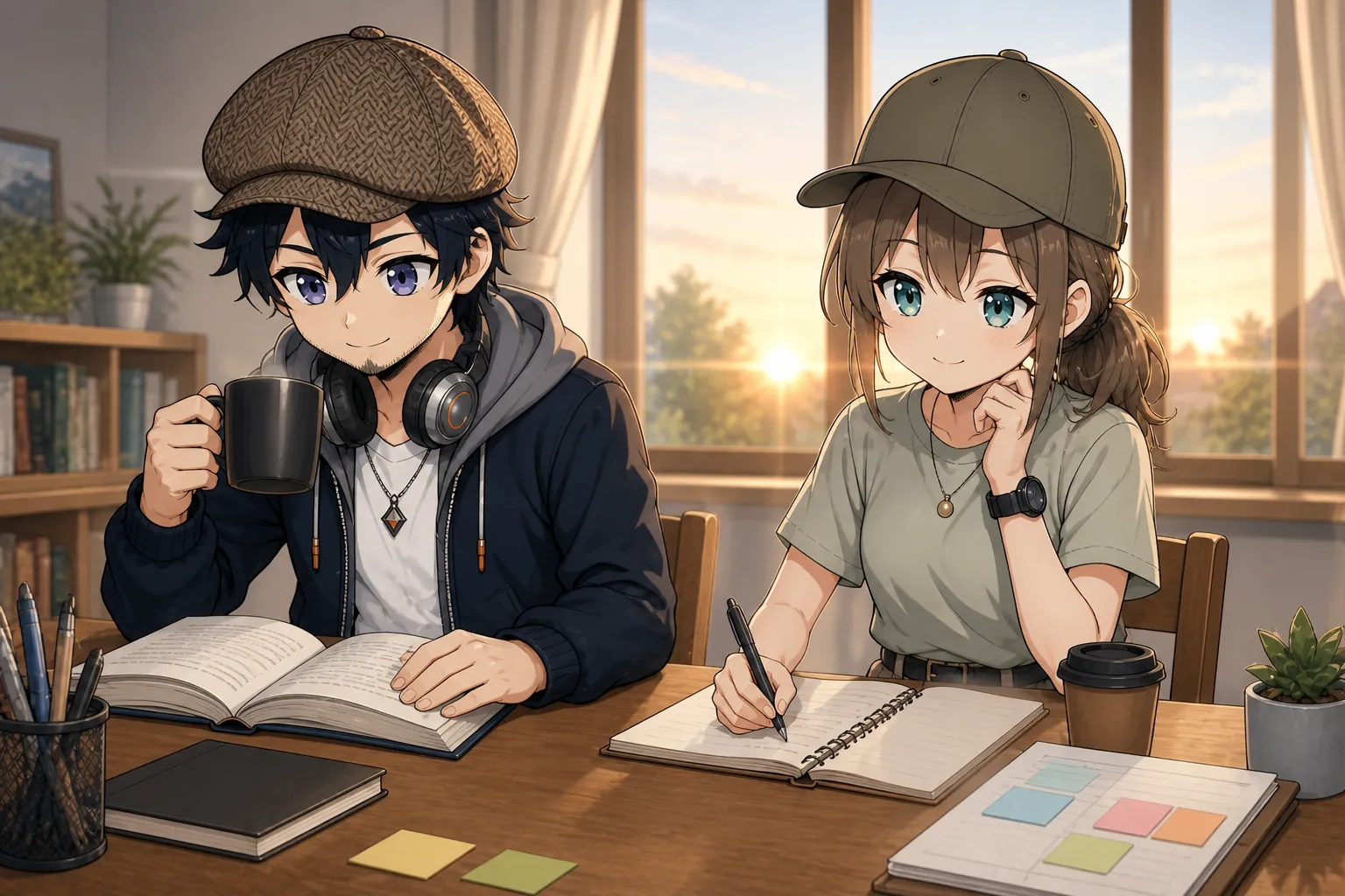 朝読書で集中力を高めるドクとミコト