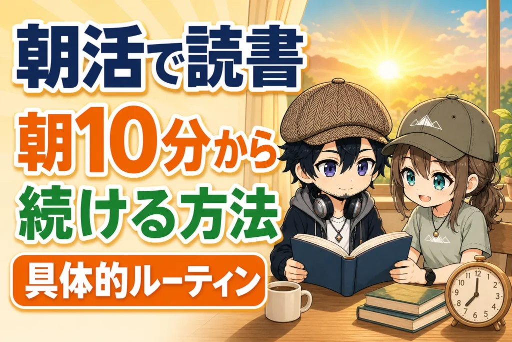 朝活で読書を続けるドクとミコト
