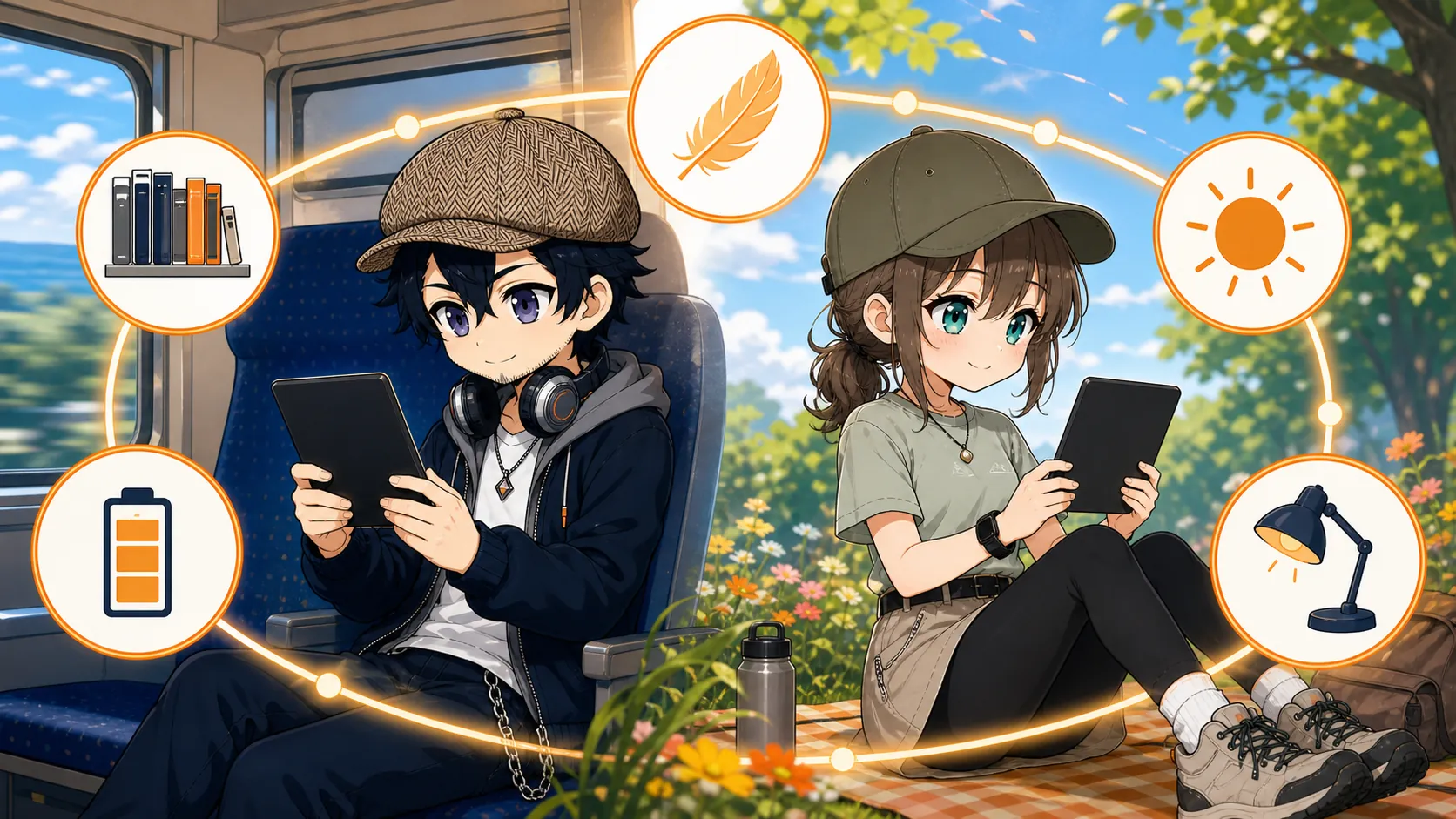 Kindle端末の5つのメリットを楽しむドクとミコト