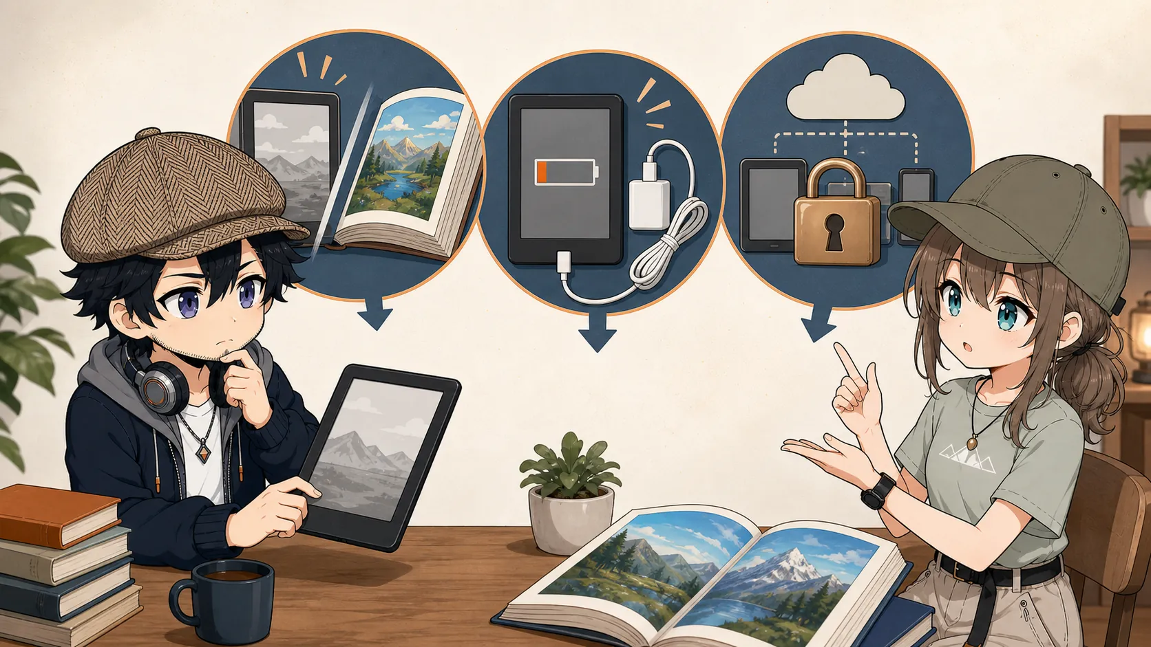 Kindle端末の3つのデメリットを確認するドクとミコト