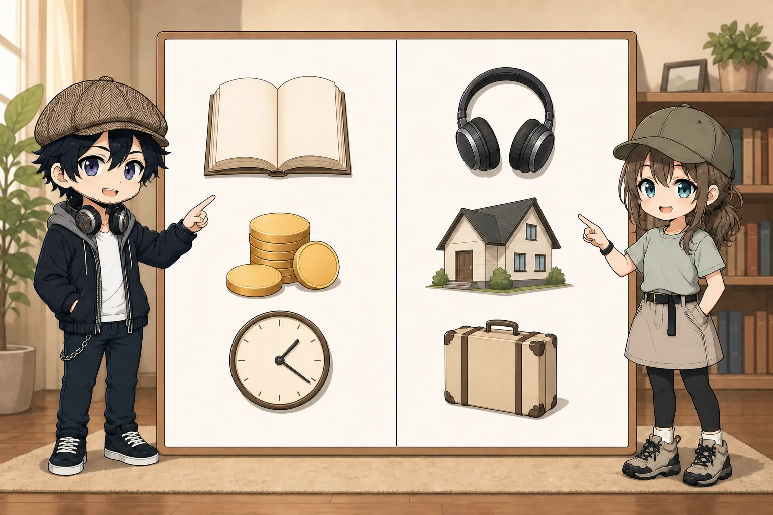 Kindle UnlimitedとAudibleの特徴を見比べる様子