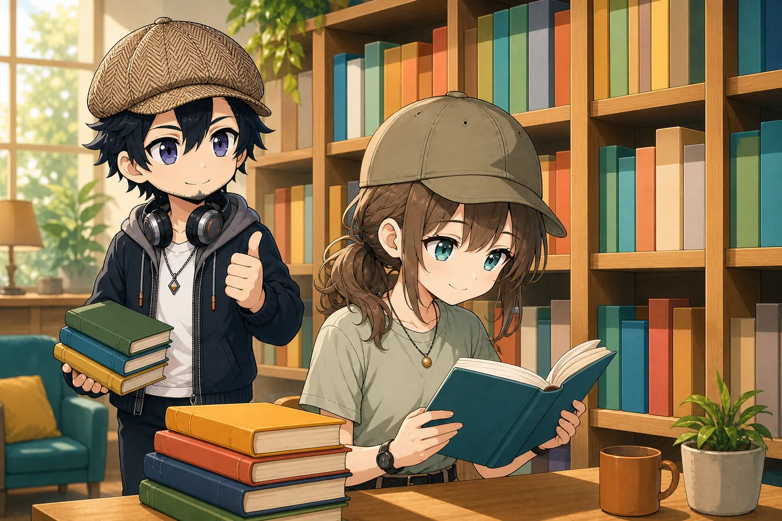 画面を見ながら自分のペースで電子書籍を読む様子
