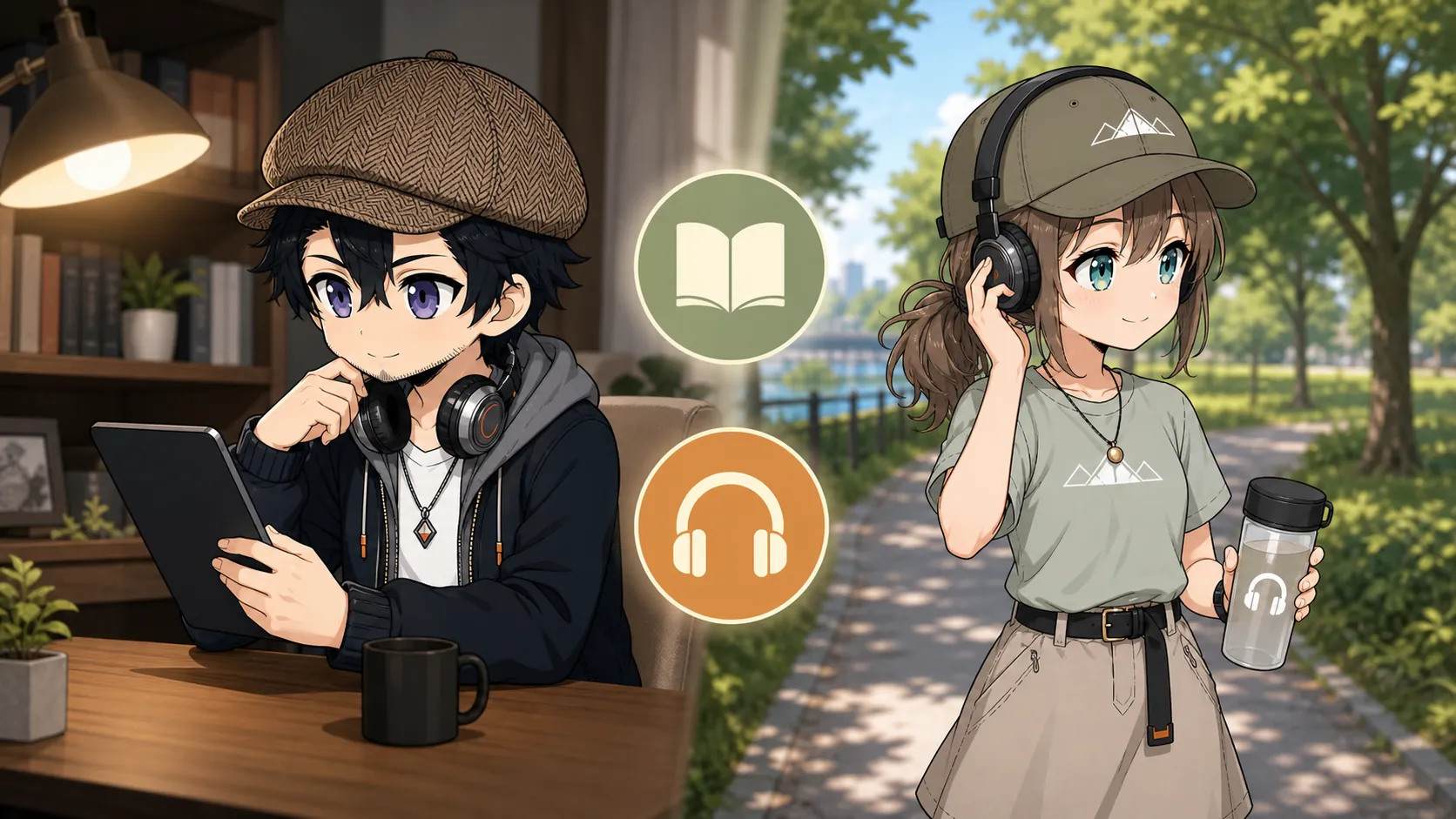 電子書籍とオーディオブックを使い分けるドクとみこと
