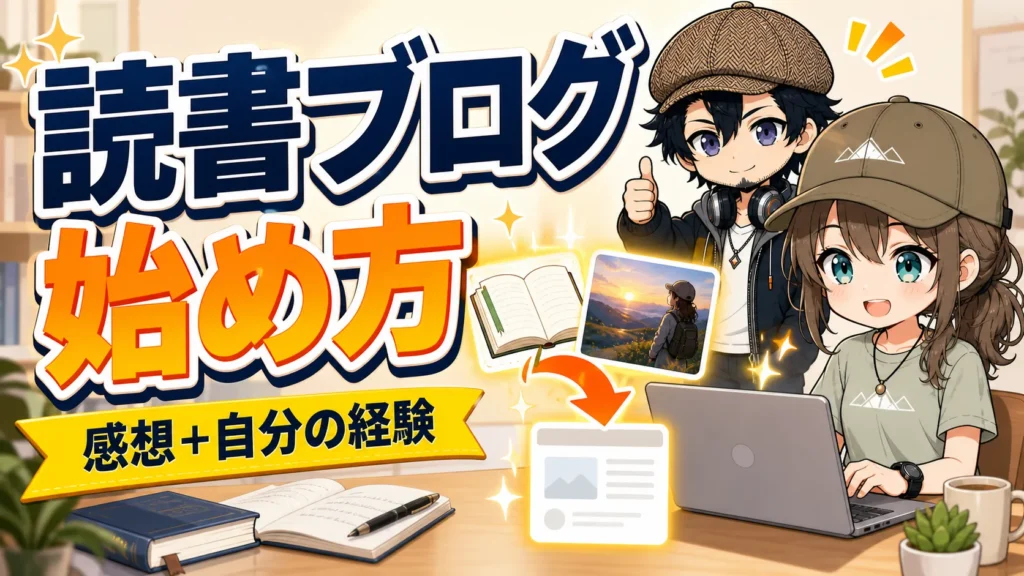 本の感想と自分の経験から読書ブログを始めるドクとミコト