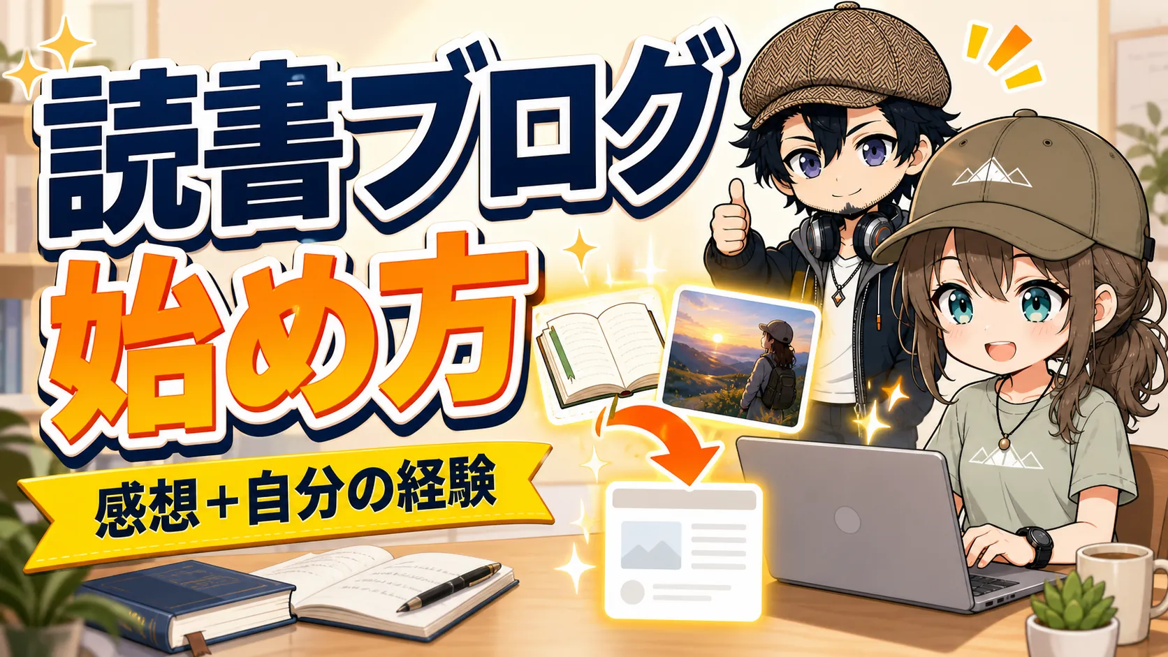 本の感想と自分の経験から読書ブログを始めるドクとミコト