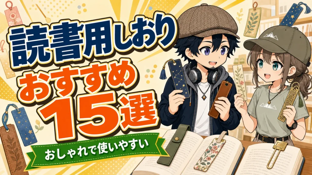 おしゃれで使いやすい読書用しおりを紹介するドクとミコト