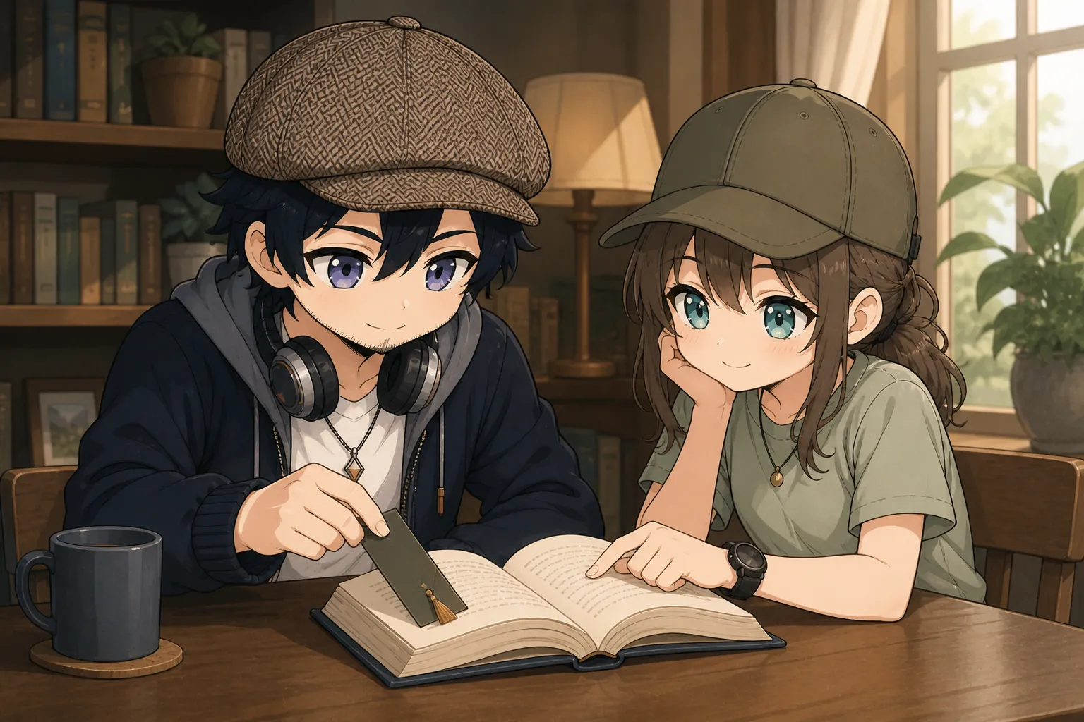本にしおりを挟むドクとミコト