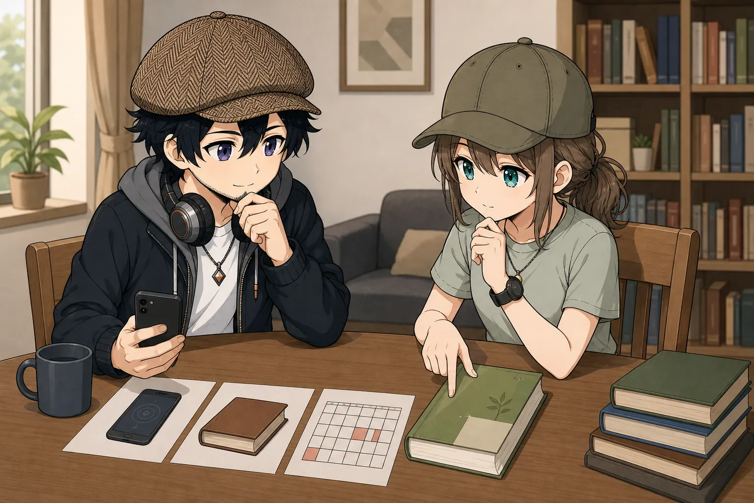 読書が続かない原因を確認するドクとミコト