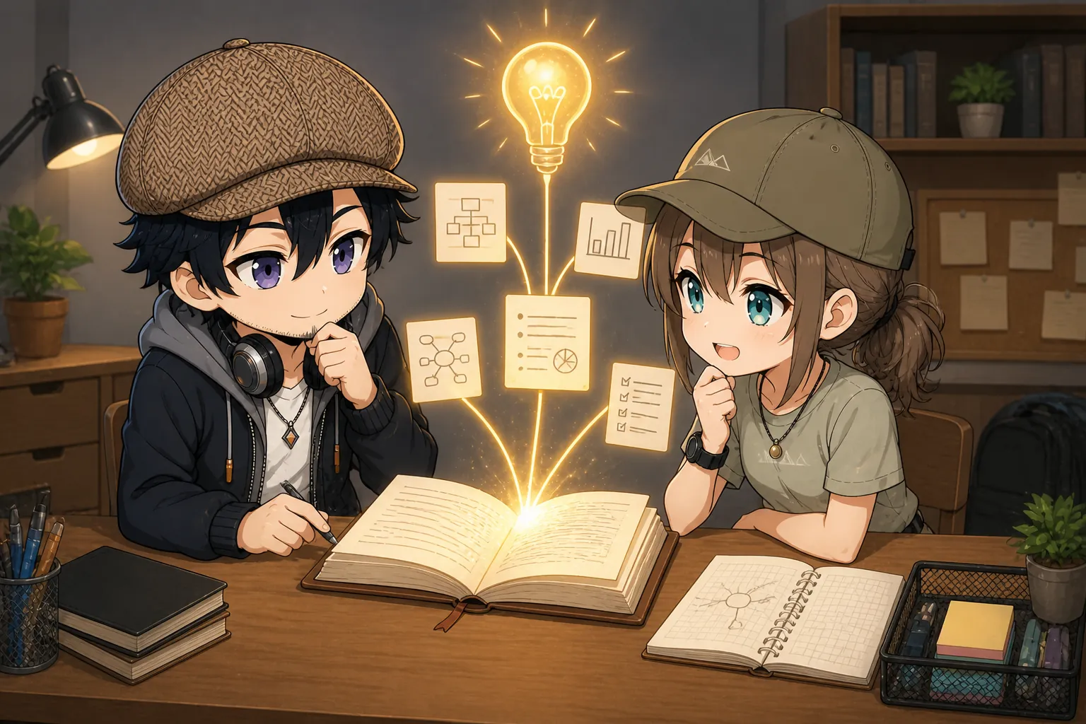 読書ノートで学びを整理するドクとミコト