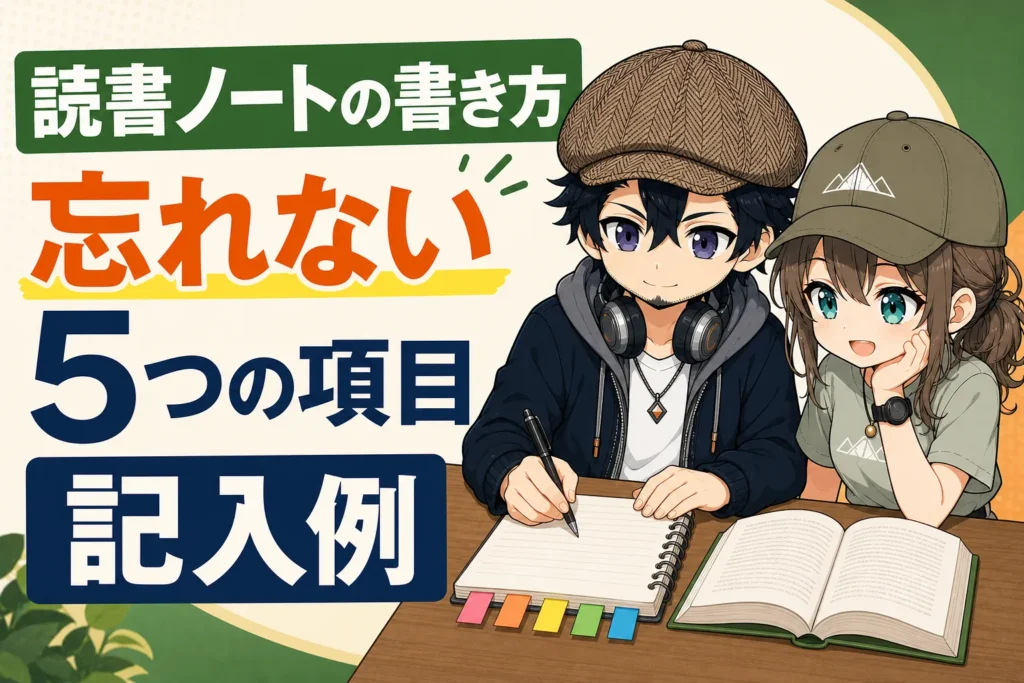 読書ノートを書くドクとミコト