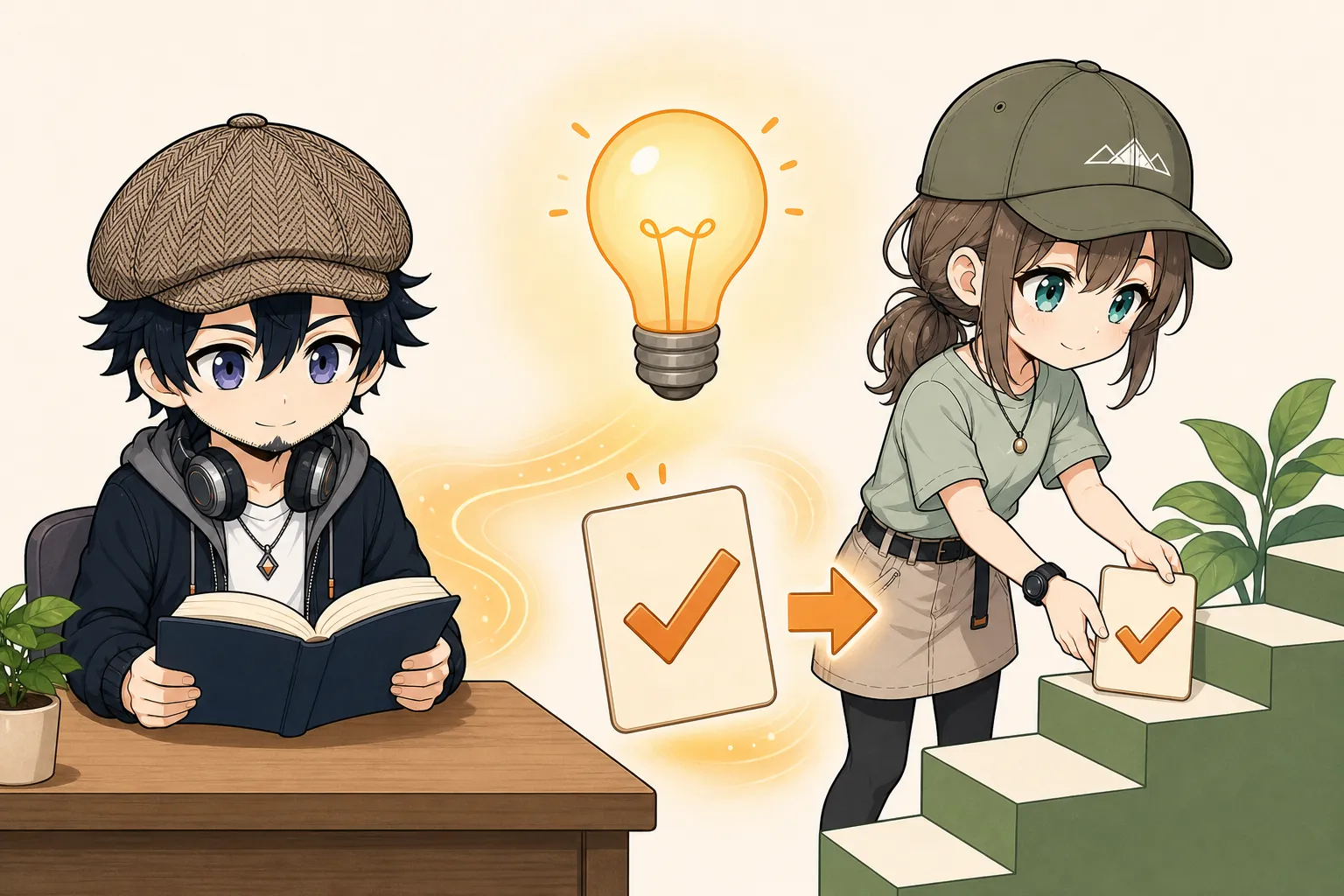 本の学びをすぐ行動に移すドクとミコト