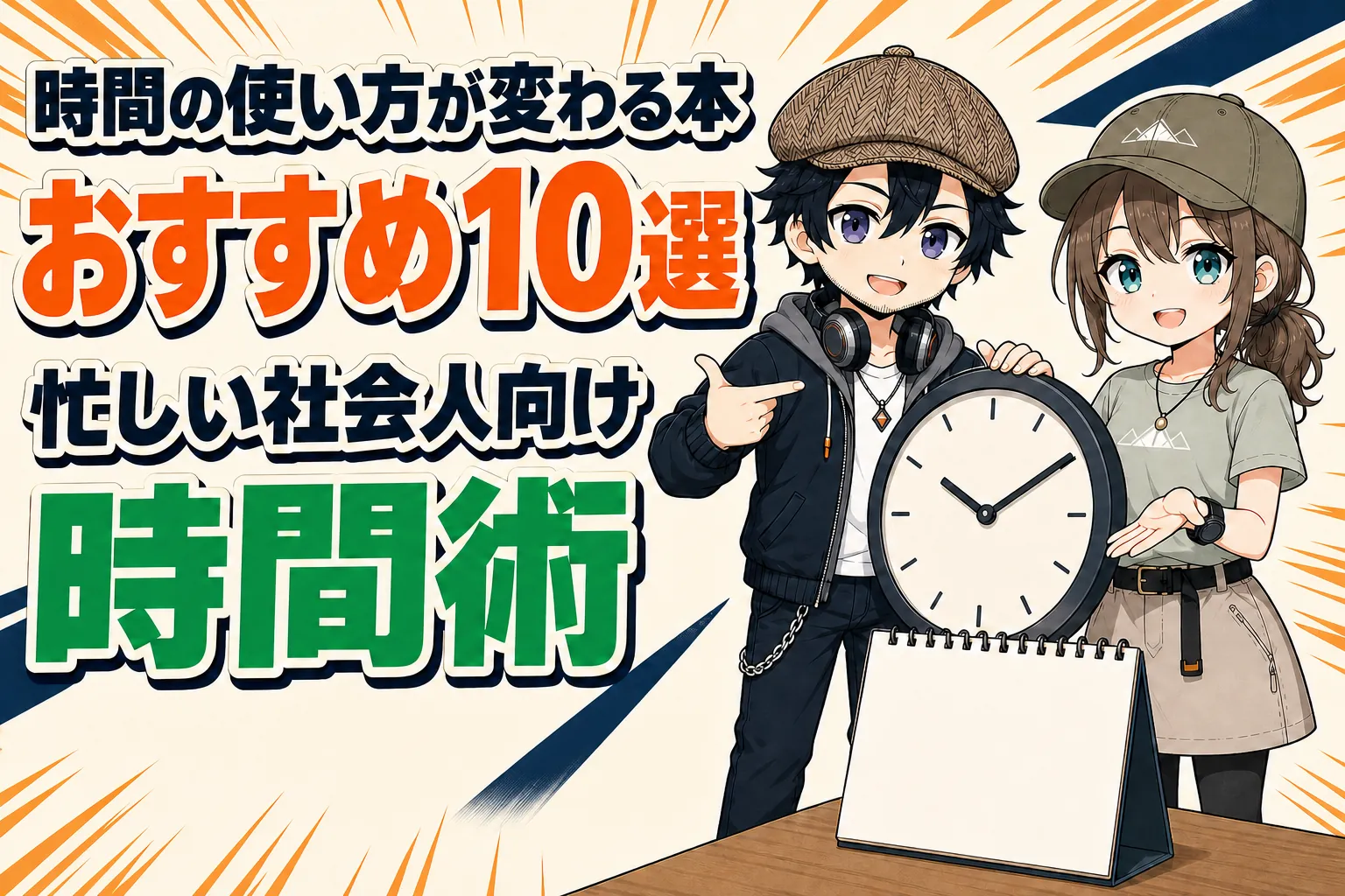 時間の使い方を本で見直すドクとミコト