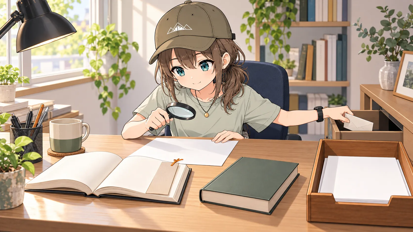レビュー投稿前に内容を確認するミコト