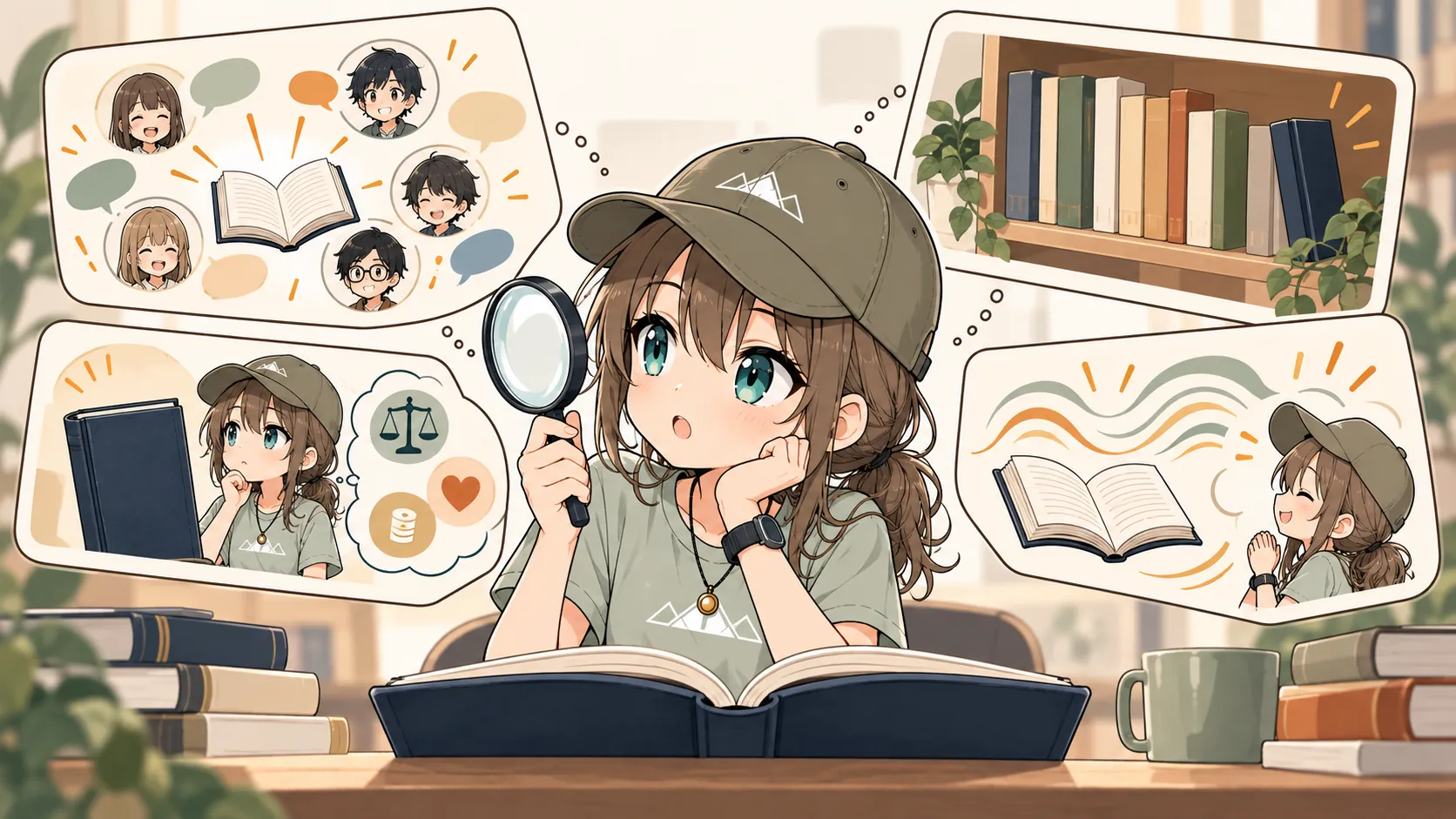 目的に合わせてほかの人のレビューを選ぶミコト