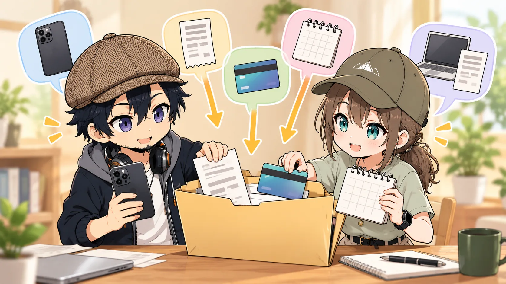 問い合わせ前に端末・注文・アカウント情報を整理するドクとミコト